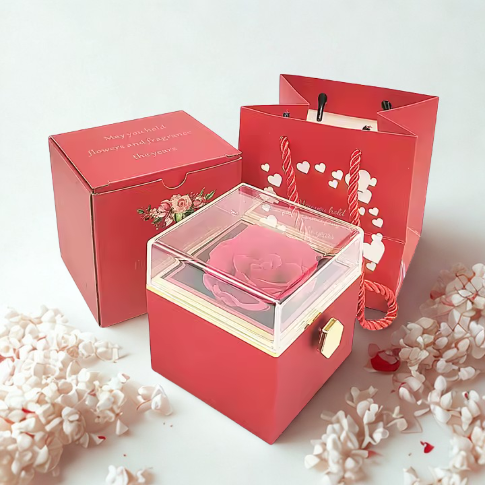 Eternal RoseBox – Gravierte Liebe