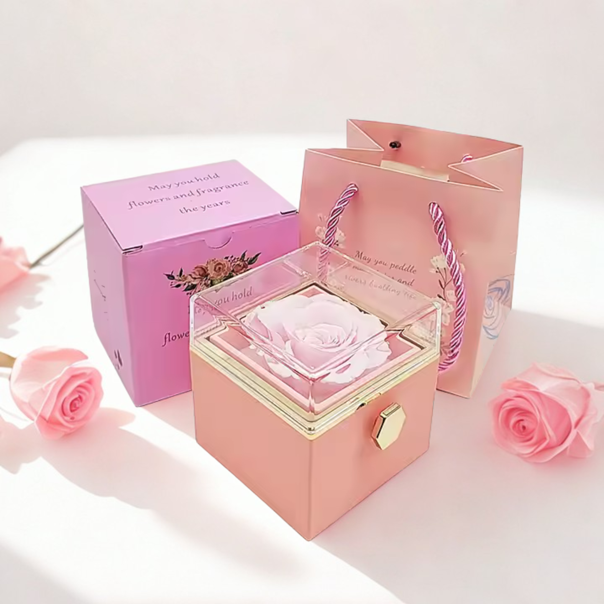 Eternal RoseBox – Gravierte Liebe